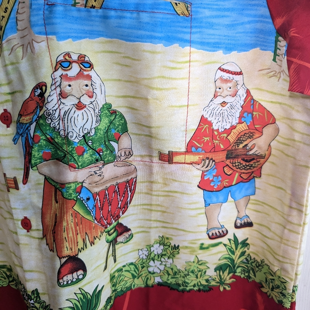 Santa Claus Christmas Hawaiian shirt - Picture 2 of 3